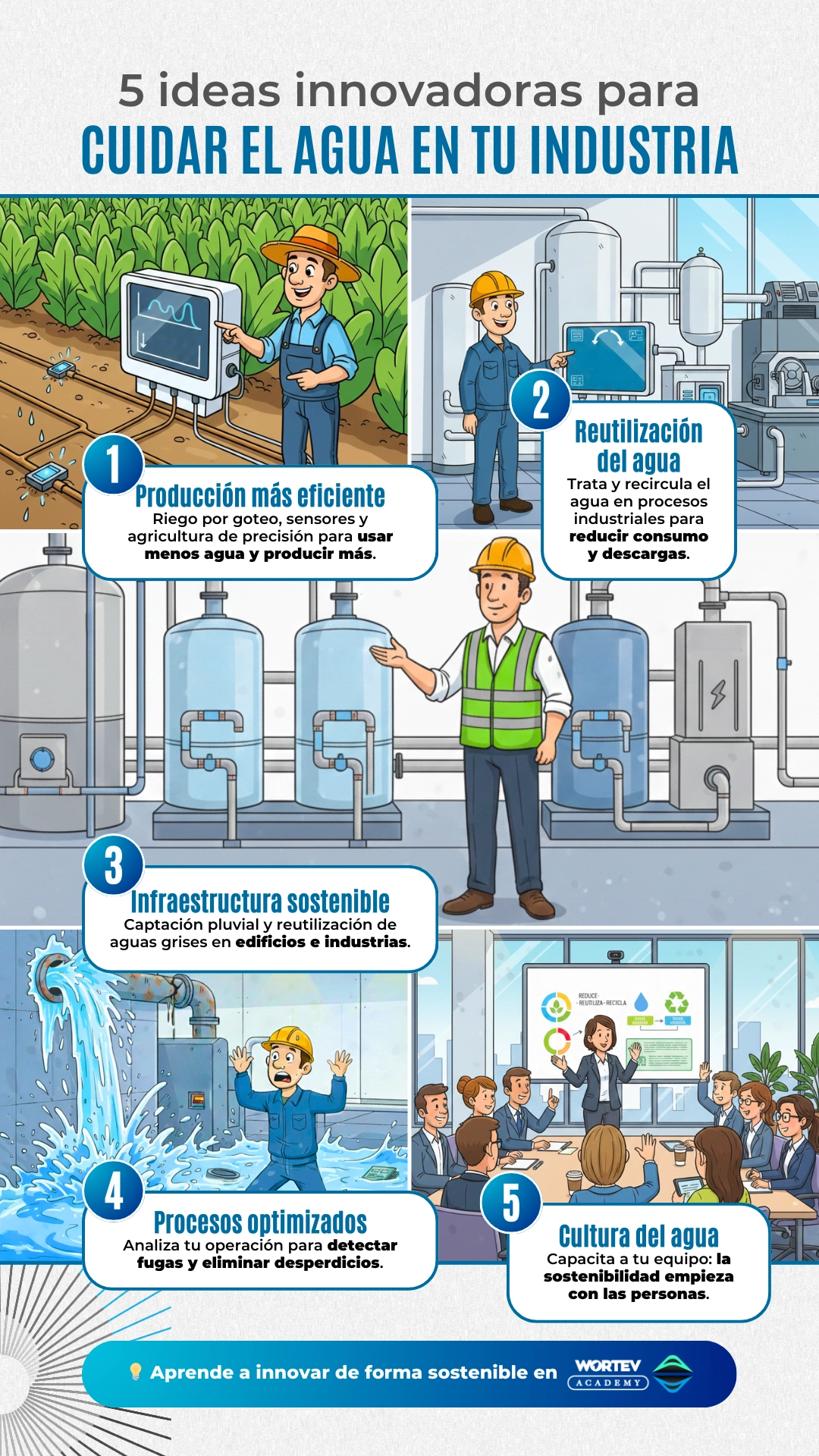 5 ideas para el ahorro del agua en la industria