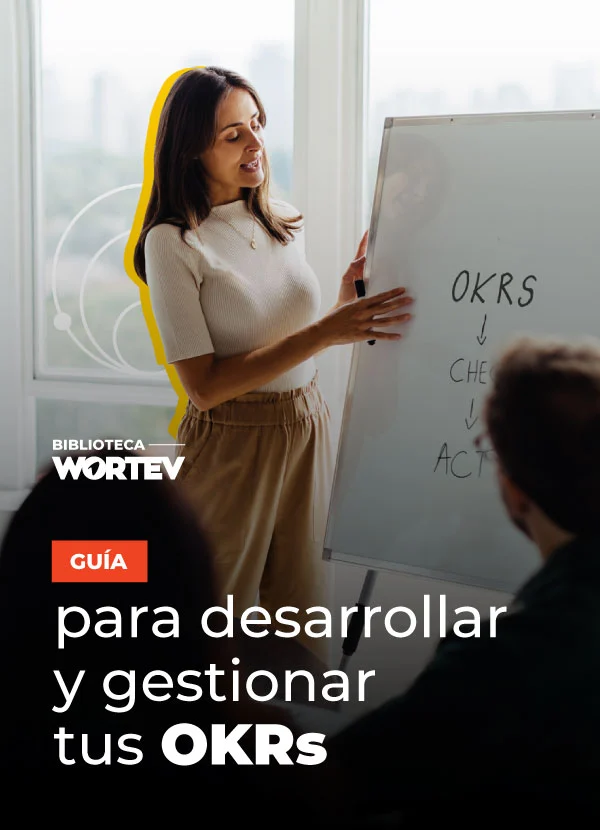 Portada guia para desarrollar OKRs WORTEV Academy