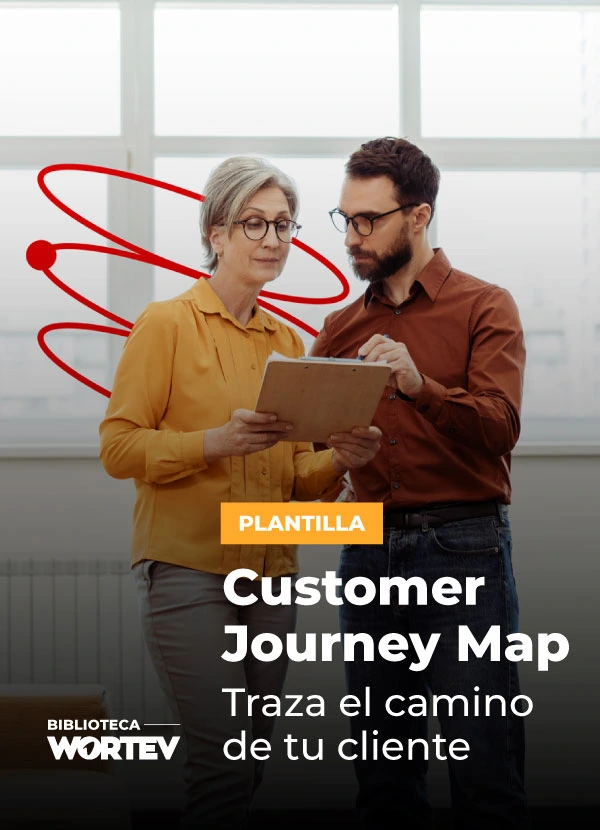 Portada plantilla customer journey map WORTEV Academy