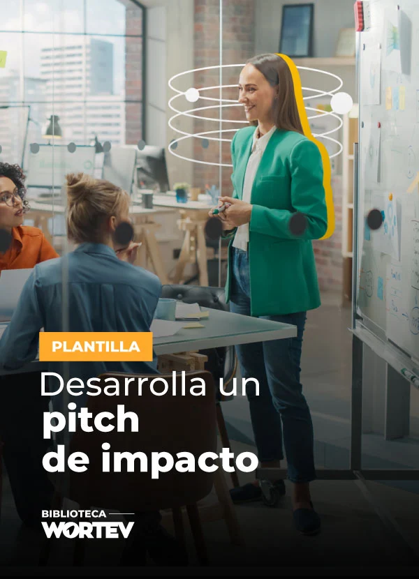 Portada plantilla pitch de impacto WORTEV Academy