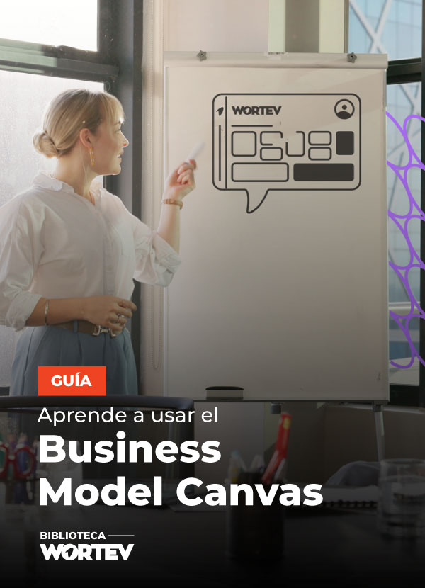 portada guia para usar business model canvas WORTEV Academy